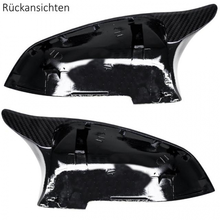 Upgrade Design Spiegelkappen / Gehäuse für BMW 5er F10/F11/F07 / 6er F06/F12/F13 Carbon schwarz